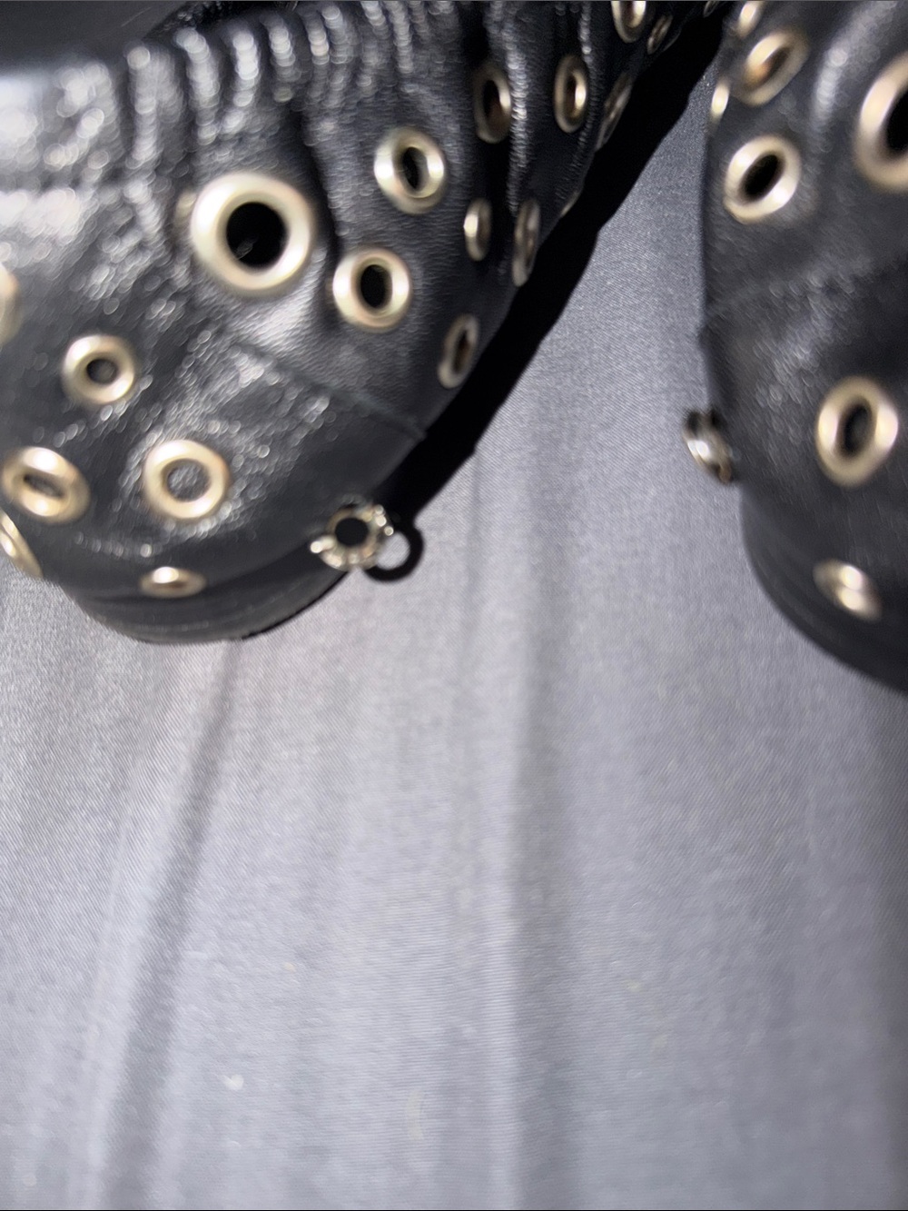 Tory Burch Black Leather eyelet ballet loafers size 9 - Picture 6 of 10